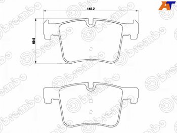 Колодки тормозные передние FL-FR SAT BMW 1 серия (F20), 3 серия (F34,  F30,  F31), 4 серия (F32,  F36)