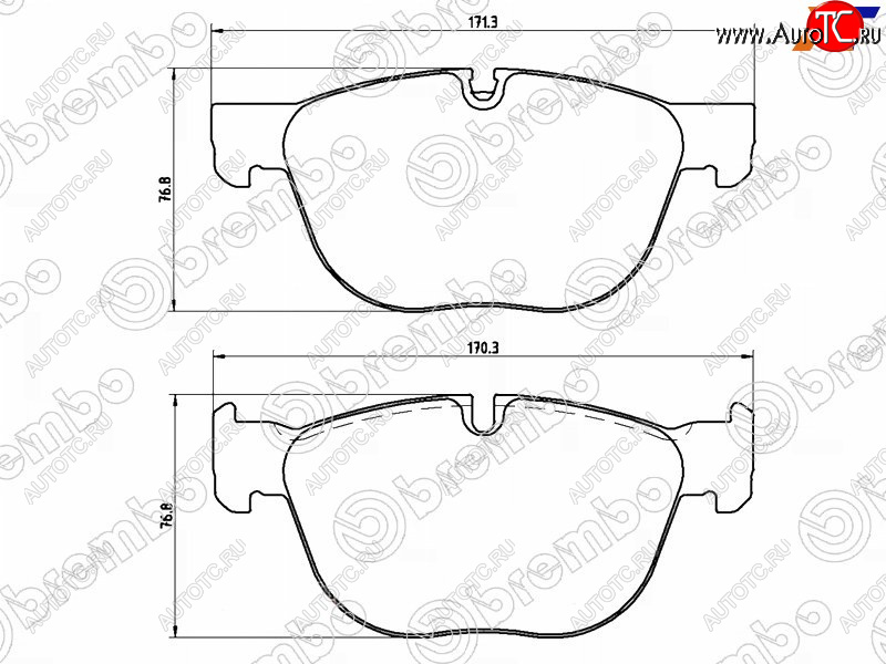 7 249 р. Колодки тормозные передние FL-FR SAT BMW X5 E70 дорестайлинг (2006-2010)  с доставкой в г. Горно‑Алтайск