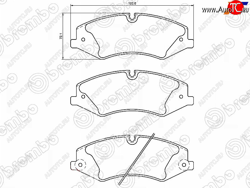 7 899 р. Колодки тормозные перед FL-FR SAT Land Rover Range Rover Sport 1 L320 дорестайлинг (2005-2009)  с доставкой в г. Горно‑Алтайск