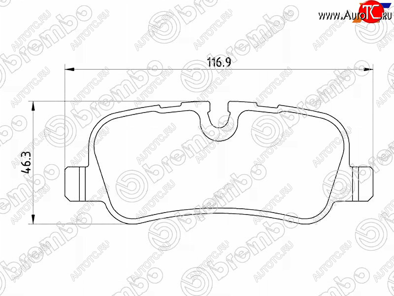 3 299 р. Колодки тормозные задние RH-LH SAT  Land Rover Discovery ( 3 L319,  4 L319) - Range Rover Sport  1 L320  с доставкой в г. Горно‑Алтайск