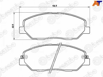 Колодки тормозные передние FL-FR SAT Hyundai Santa Fe CM дорестайлинг (2006-2009)