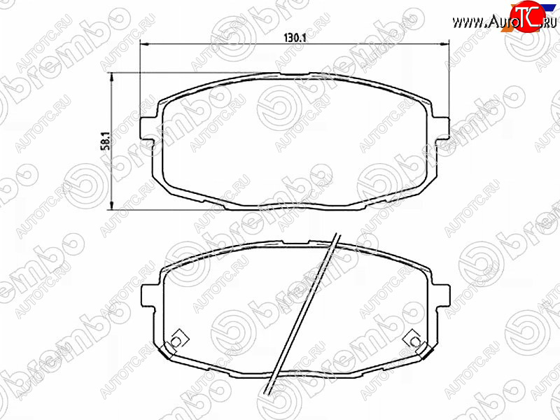 3 099 р. Колодки тормозные передние FL-FR SAT  Hyundai Creta (GS,  SU), I30 (FD,  2 GD,  3 PD), I30 Fastback (PD), KIA Ceed (1 ED)  с доставкой в г. Горно‑Алтайск