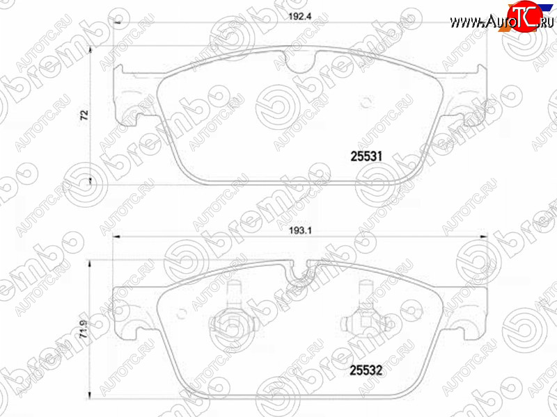 8 999 р. Колодки тормозные перед FR-FL SAT Mercedes-Benz GLE class W166 (2015-2018)  с доставкой в г. Горно‑Алтайск