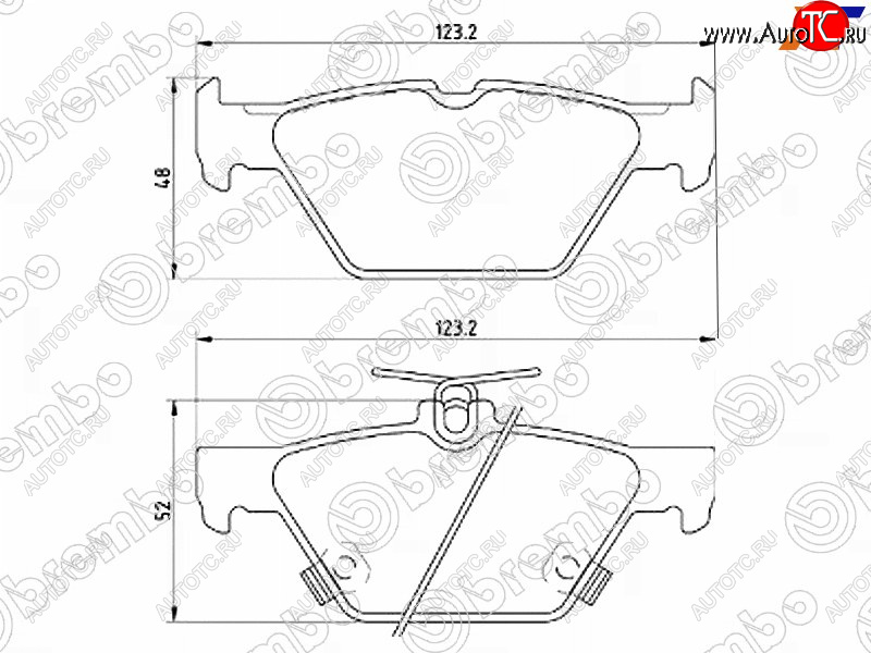 5 399 р. Колодки тормозные задние RH-LH SAT Subaru Legacy BN/B15 рестайлинг седан (2017-2024)  с доставкой в г. Горно‑Алтайск