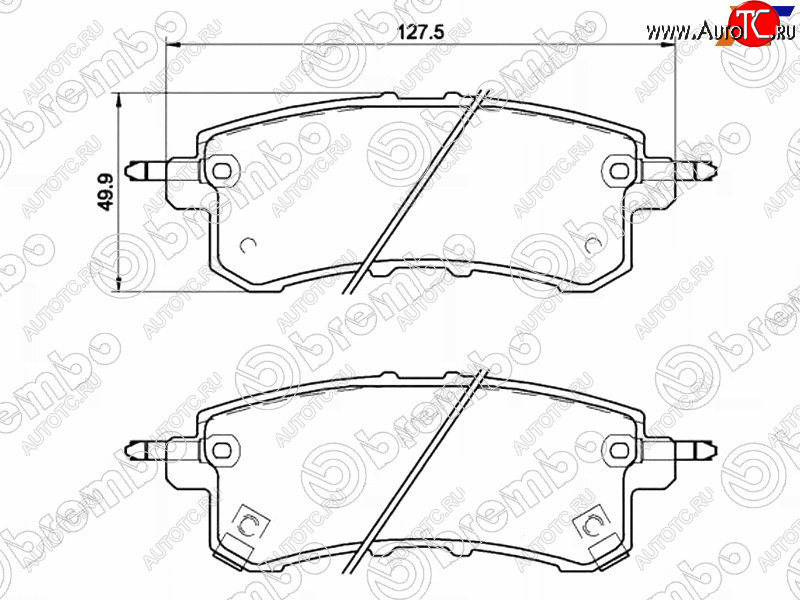 5 199 р. Колодки тормозные задние RH-LH SAT INFINITI QX56 Z62 (2010-2013)  с доставкой в г. Горно‑Алтайск