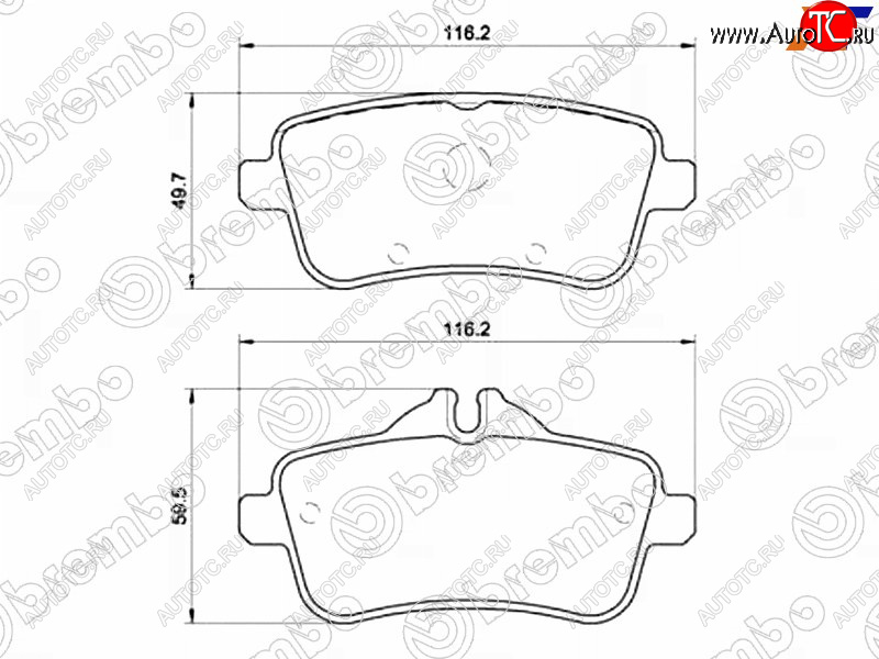 5 549 р. Колодки тормозные задние RH-LH SAT Mercedes-Benz ML class W166 (2011-2015)  с доставкой в г. Горно‑Алтайск