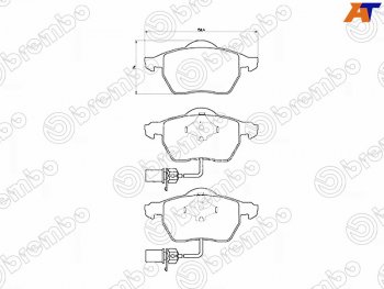 Колодки тормозные FR SAT  Audi A4 B5 8D2 седан дорестайлинг (1994-1997)