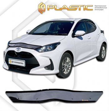 Дефлектор капота (Япония, Европа) CA-Plastic Toyota Yaris XP210 хэтчбэк 5 дв. дорестайлинг (2020-2025)