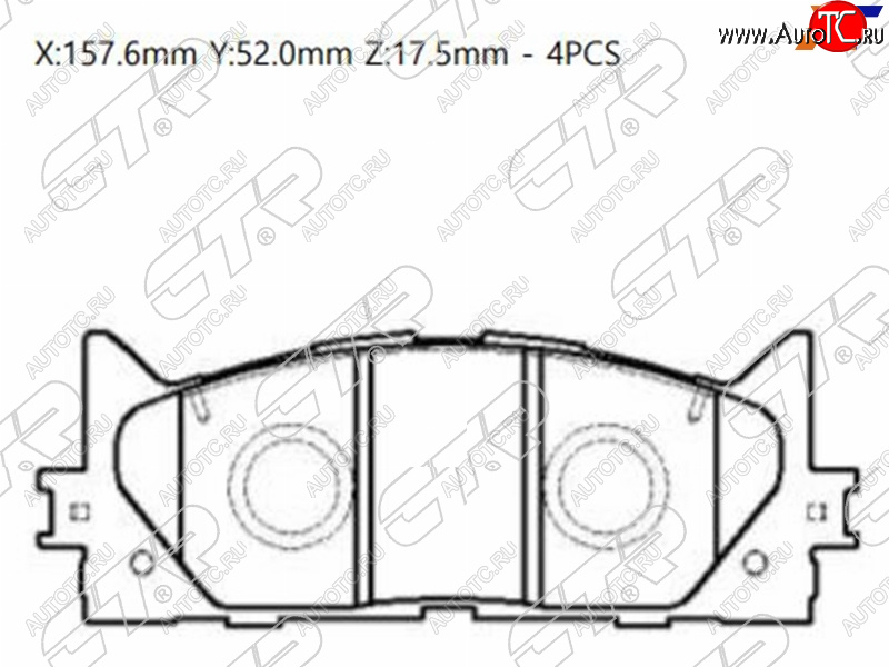 2 179 р. Колодки тормозные передние FL-FR SAT  Toyota Camry ( XV40,  XV50) (2006-2014) дорестайлинг, рестайлинг, дорестайлинг  с доставкой в г. Горно‑Алтайск