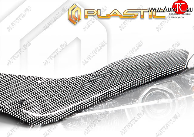 2 859 р. Дефлектор капота CA-Plastic Exclusive  EXEED RX (2022-2025) (шелкография карбон-серебро)  с доставкой в г. Горно‑Алтайск