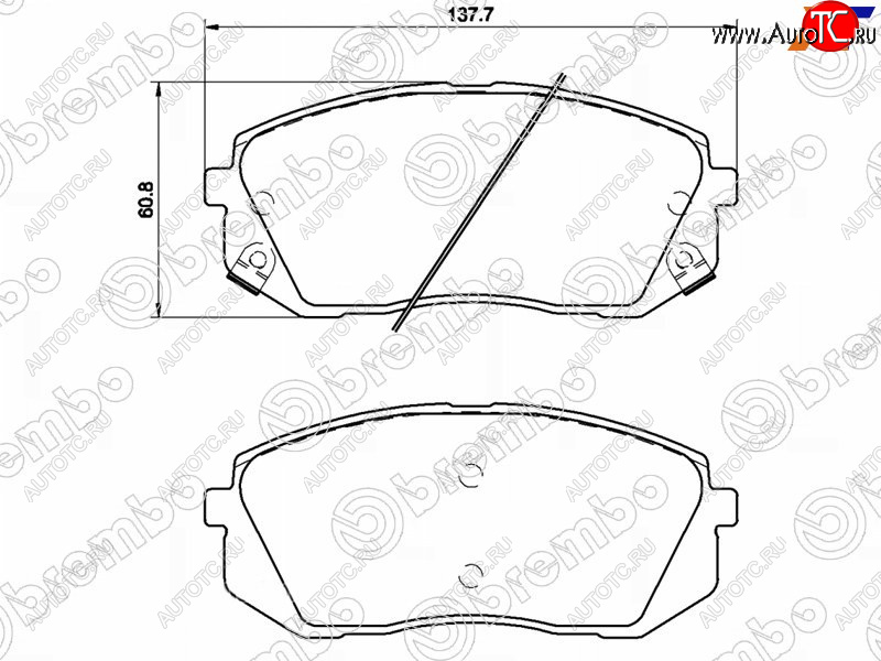 4 389 р. Колодки тормозные передние FL-FR SAT Hyundai I40 1 VF дорестайлинг седан (2011-2015)  с доставкой в г. Горно‑Алтайск