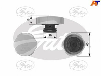 Крышка расширительного бачка OPEL ASTRA H GATES RC231