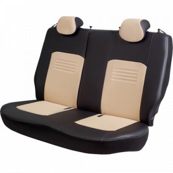 9 449 р. Комплект чехлов для сидений (РЗС 60/40 3Г Илана+Орегон) ТУРИН СТ Lord Autofashion  Geely Coolray  SX11 (2018-2025) дорестайлинг, рестайлинг (черный, вставка бежевая, строчка бежевая)  с доставкой в г. Горно‑Алтайск. Увеличить фотографию 3