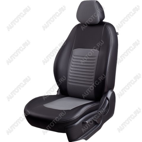 9 449 р. Комплект чехлов для сидений (РЗС 60/40 3Г Илана+Орегон) ТУРИН СТ Lord Autofashion  KIA Rio  2 JB (2005-2011) дорестайлинг, хэтчбэк 5 дв., рестайлинг, хэтчбэк 5 дв. (черный, вставка серая, строчка серая)  с доставкой в г. Горно‑Алтайск