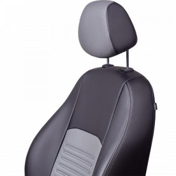 9 449 р. Комплект чехлов для сидений (РЗС 60/40 3Г Илана+Орегон) ТУРИН СТ Lord Autofashion  KIA Rio  2 JB (2005-2011) дорестайлинг, хэтчбэк 5 дв., рестайлинг, хэтчбэк 5 дв. (черный, вставка серая, строчка серая)  с доставкой в г. Горно‑Алтайск. Увеличить фотографию 7