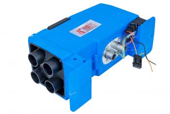 9 139 р. Автономный воздушный отопитель (переносной) 5kW12V24V, 4 выхода, пластик. корпус (синий,узкий )  7514  с доставкой в г. Горно‑Алтайск. Увеличить фотографию 2