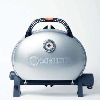 Гриль газовый O-GRILL 500MT bicolor черный-серебро, с термометром (в комплекте адаптер тип А)  500mt_silver