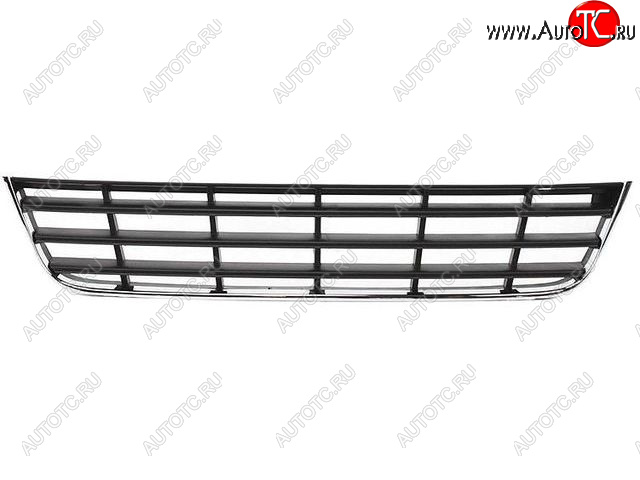 1 229 р. Центральная решетка переднего бампера (пр-во Китай) BODYPARTS  Volkswagen Passat  B6 (2005-2011) седан, универсал (молдинг хром)  с доставкой в г. Горно‑Алтайск