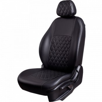 Комплект чехлов для сидений (РЗСиС 40/60, 2П Илана+Орегон) ТУРИН РОМБ Lord Autofashion Chery Amulet (Corda) A15 лифтбэк (2003-2010)