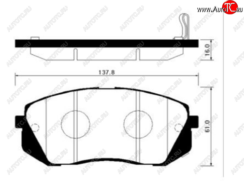 2 689 р. Колодки тормозные передние FR-FL SAT  Hyundai I40 1 VF дорестайлинг седан (2011-2015)  с доставкой в г. Горно‑Алтайск