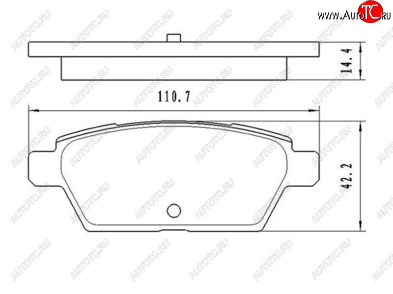 899 р. Колодки тормозные задние RH-LH SAT Mazda 6 GG седан дорестайлинг (2002-2005)  с доставкой в г. Горно‑Алтайск