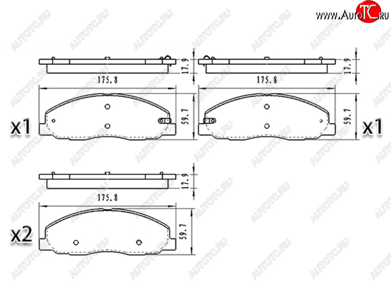 1 499 р. Колодки тормозные перед FL-FR SAT  ГАЗ ГАЗель Next ( A21,A22, С41, С42,  A21,A22, С41, С42, Фермер,  A60,A63, A64,  A62,А65,  A31,A32, C45, C46) - ГАЗель NEXT Citiline  А68  с доставкой в г. Горно‑Алтайск