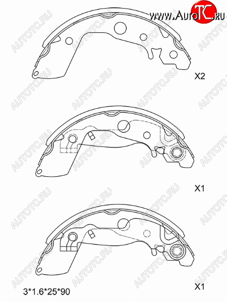 3 099 р. Колодки тормозные задние SAT RH-LH  Mazda 2/Demio  DE (2007-2014) дорестайлинг, рестайлинг  с доставкой в г. Горно‑Алтайск