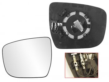 Полотно зеркала Nissan Juke 14-20  Qashqai 13-22  X-Trail 13-22 (Слева Обогрев) SAT ST-DT66-940G-2