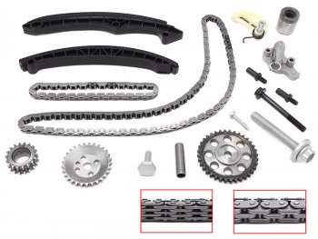 Комплект замены цепи ГРМ VAG  PASSATTIGUANJETTAGOLFOCTAVIARAPIDYETI CAXA SAT TK-VW044