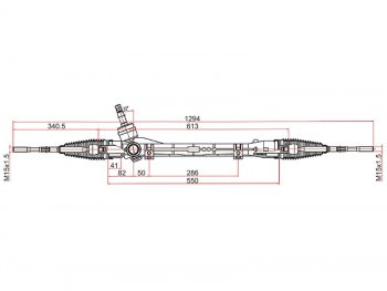 Рейка рулевая LHD SAT Mitsubishi ASX 1-ый рестайлинг (2013-2016)