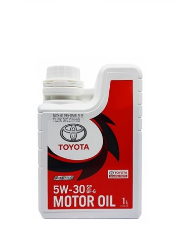 Масло моторное TOYOTA (пластиковая канистра) 5W-30 SPGF-6A 1Л (Синтетика) ОАЭ TOYOTA 08880-84131