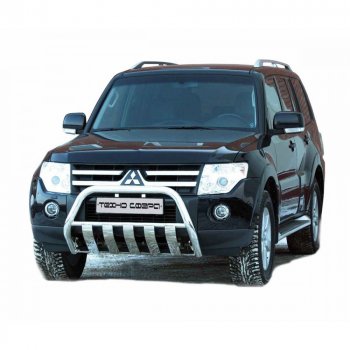 Передок плоский крашенная d63.5, Техно Сфера Mitsubishi Pajero 4 V90 2-ой рестайлинг (2014-2020)