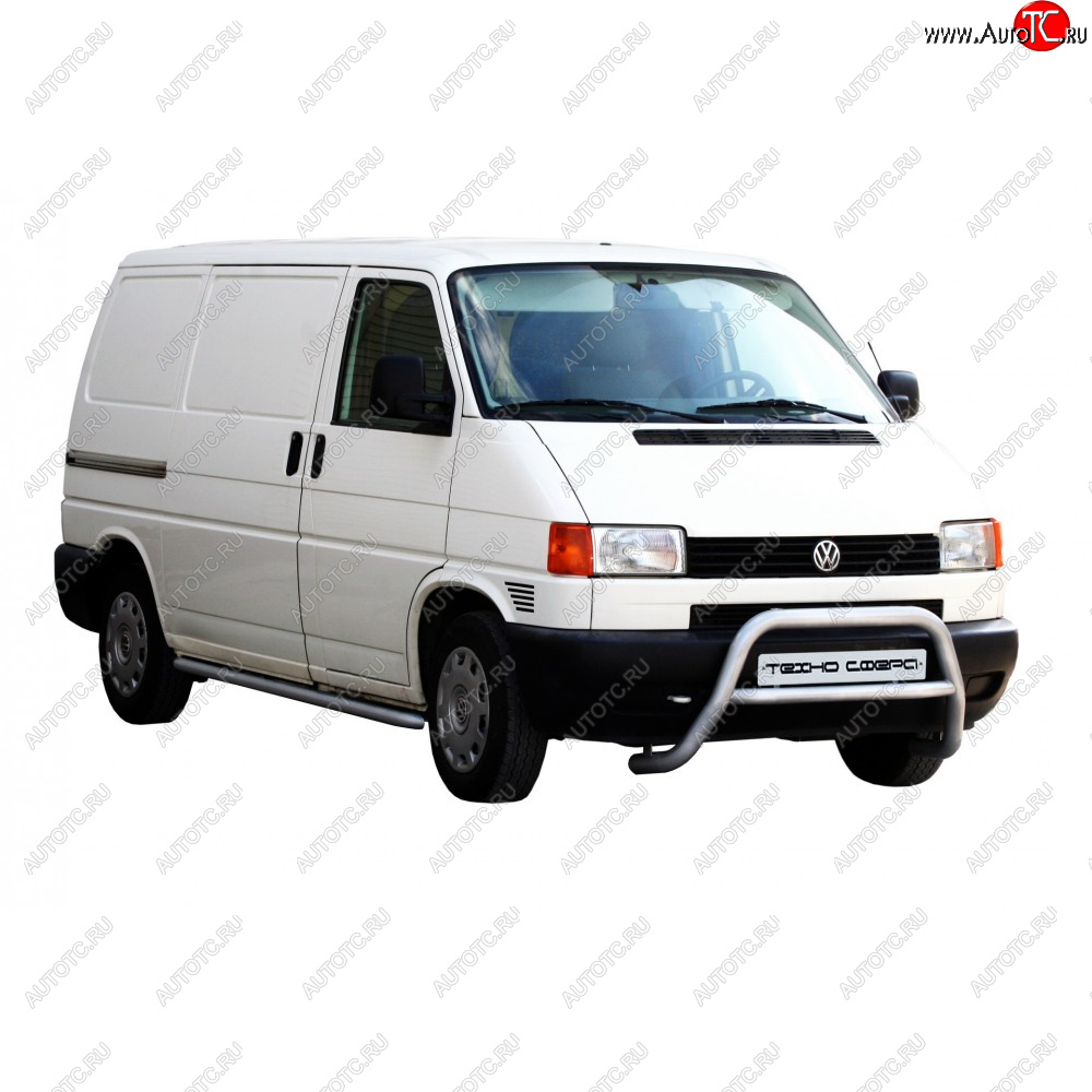 30 999 р. Передок нержавейка d63.5, Техно Сфера  Volkswagen Transporter  T4 (1990-2003) дорестайлинг, рестайлинг (Нержавейка)  с доставкой в г. Горно‑Алтайск