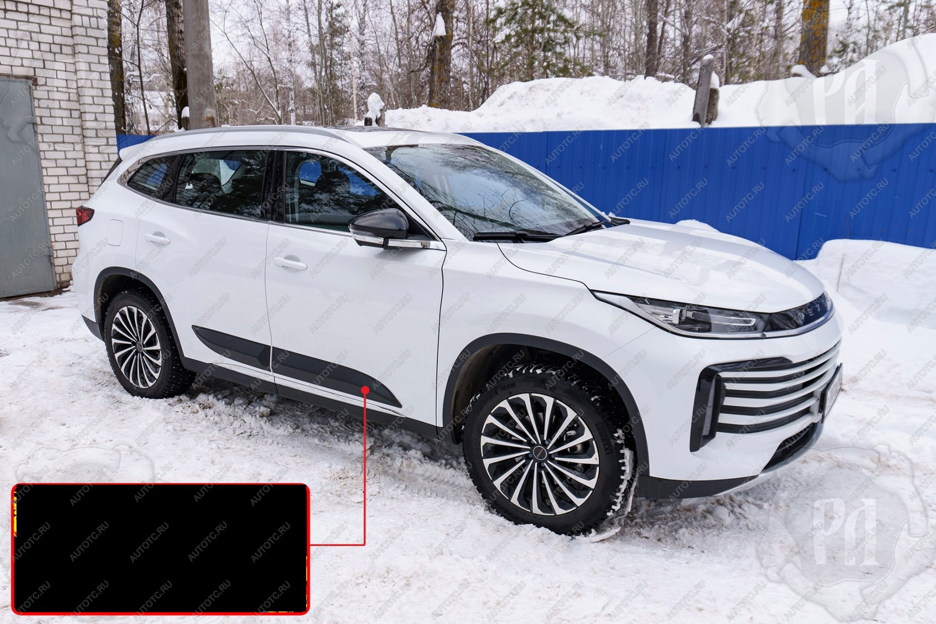 1 079 р. Молдинг двери передний правый Русская Артель  EXEED TXL (2020-2021)  дорестайлинг (глянец под покраску)  с доставкой в г. Горно‑Алтайск