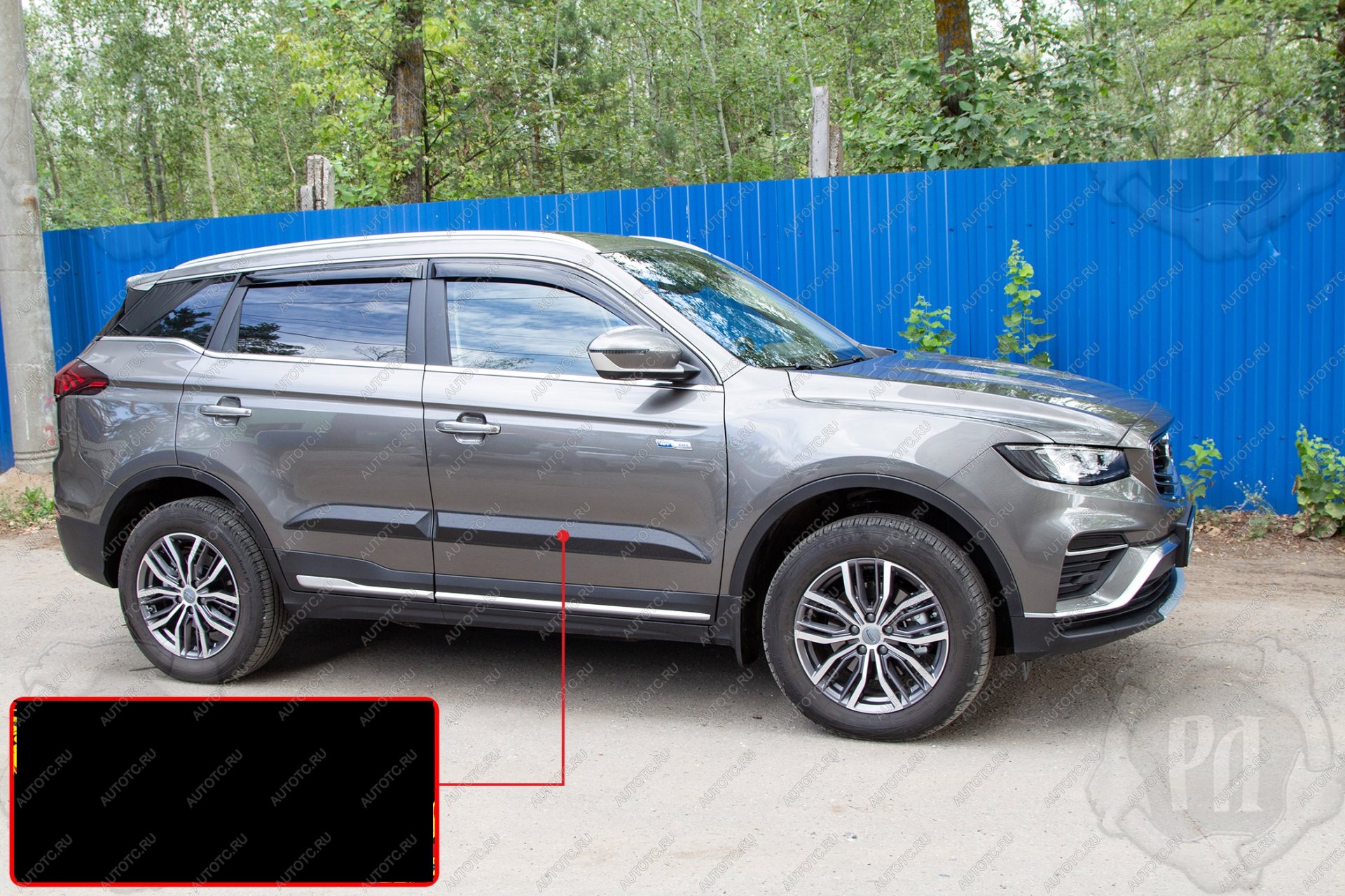 1 319 р. Молдинг двери передний правый Русская Артель  Geely Atlas Pro  NL3 (2019-2025) (глянец под покраской)  с доставкой в г. Горно‑Алтайск