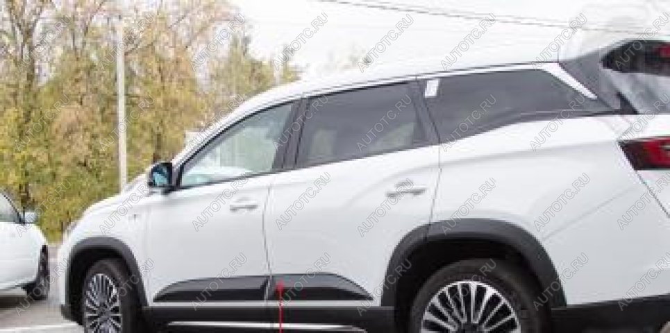 1 479 р. Молдинг двери передний правый Русская Артель  Jetour X90 Plus (2021-2025) (шагрень)  с доставкой в г. Горно‑Алтайск