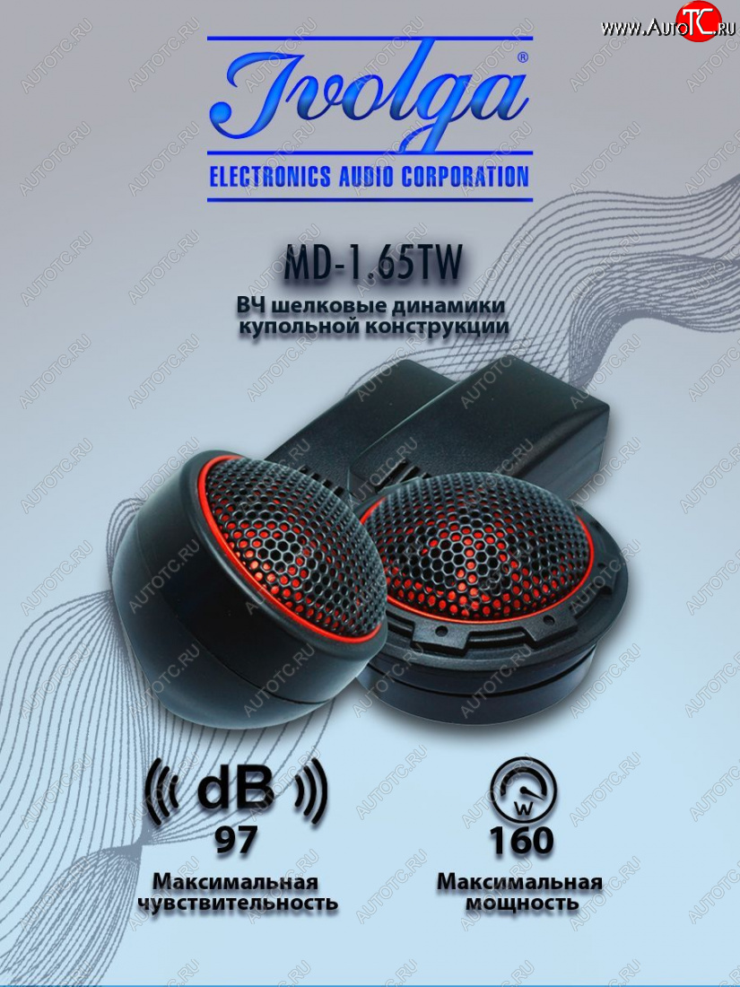 1 949 р. ВЧ акустическая система (твиттер пищалки, 40мм/1,65″) Ivolga MD-1.65TW ZX Auto Admiral рестайлинг (2005-2009)  с доставкой в г. Горно‑Алтайск