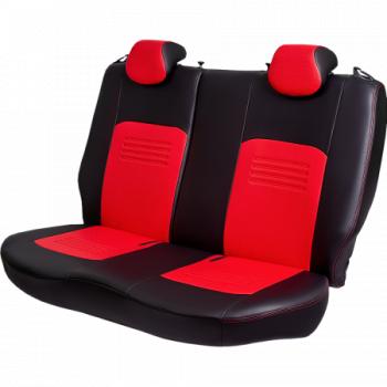 9 449 р. Комплект чехлов для сидений (РЗС 60/40 3Г Илана+Орегон) ТУРИН СТ Lord Autofashion  Geely Coolray  SX11 (2018-2025) дорестайлинг, рестайлинг (черный, вставка красная, строчка красная)  с доставкой в г. Горно‑Алтайск. Увеличить фотографию 4
