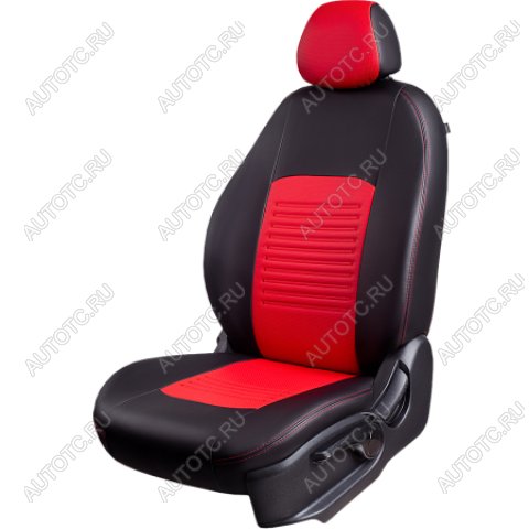 9 449 р. Комплект чехлов для сидений (РЗС 60/40 3Г Илана+Орегон) ТУРИН СТ Lord Autofashion  Geely Coolray  SX11 (2018-2025) дорестайлинг, рестайлинг (черный, вставка красная, строчка красная)  с доставкой в г. Горно‑Алтайск