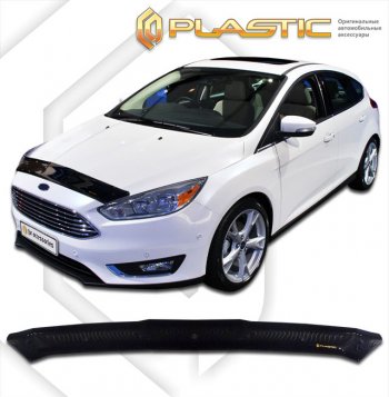 Дефлектор капота CA-Plastic Ford (Форд) Focus (Фокус)  3 (2014-2019) 3 универсал рестайлинг