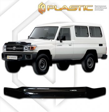 Дефлектор капота (78 кузов) CA-Plastic Toyota (Тойота) Land Cruiser (Лэнд)  70 (2007-2023) 70 3 дв. 3-ий рестайлинг