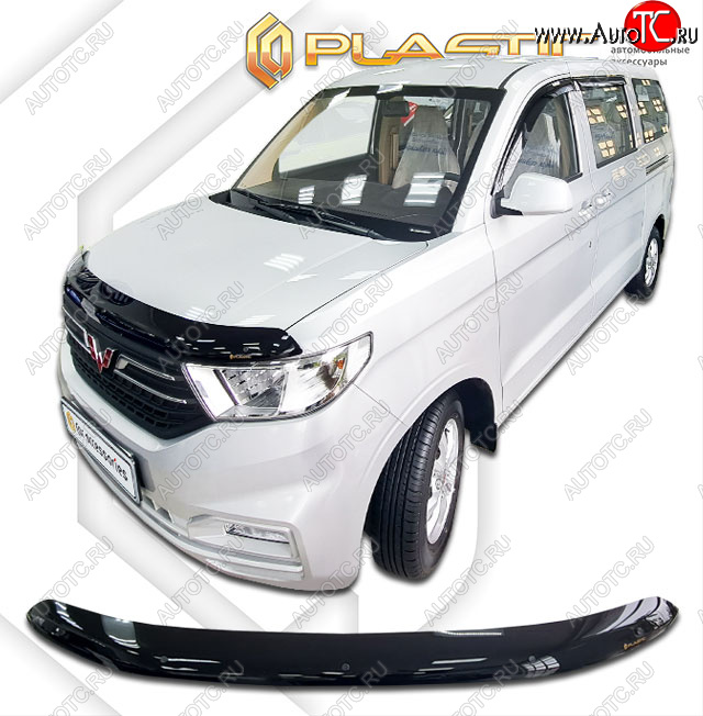 1 839 р. Дефлектор капота (рынок Китая) CA-Plastic  Wuling Hongguang V (2019-2023) (Classic черный)  с доставкой в г. Горно‑Алтайск