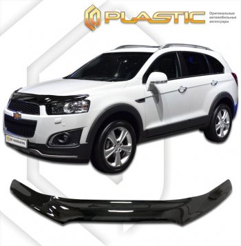 Дефлектор капота (exclusive) CA-Plastic Chevrolet Captiva 1-ый рестайлинг (2011-2013)  (Classic черный)