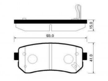 Колодки тормозные задние LH-RH SAT Hyundai Tucson NX4 (2020-2022)