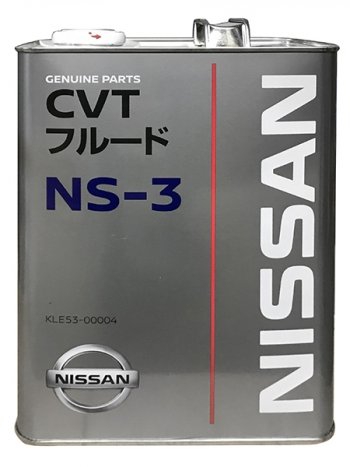 Масло трансмиссионное NISSAN CVT  NS-3 4Л. NISSAN KLE53-00004