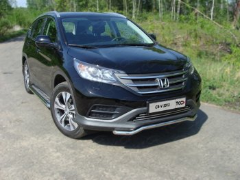 Защита переднего бампера кенгурин короткий d42,4 мм ТСС Тюнинг Honda CR-V RM1,RM3,RM4 дорестайлинг (2012-2015) ()