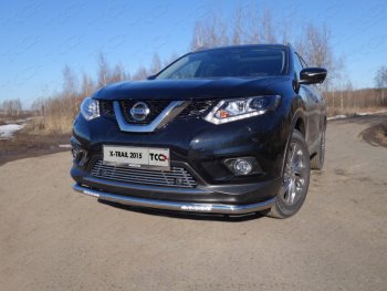 Рамка гос. номера ТСС Тюнинг Nissan X-trail 3 T32 дорестайлинг (2013-2018)  (нержавейка)