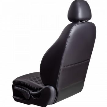 9 449 р. Комплект чехлов для сидений (РЗС 50/50 2П Илана+Орегон) ТУРИН Lord Autofashion  Great Wall Safe (2001-2010) (черная, вставка РОМБ черная+серая, строчка серая)  с доставкой в г. Горно‑Алтайск. Увеличить фотографию 2