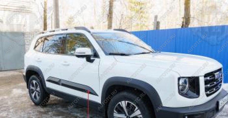 1 629 р. Молдинг двери передний правый Русская Артель  Haval Dargo (2022-2025) (глянец под покраску)  с доставкой в г. Горно‑Алтайск