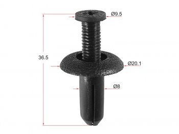 Клипса подкрылка GMHYUNDAIKIATOYOTAHONDA (1 шт.) SAT ST-M10275
